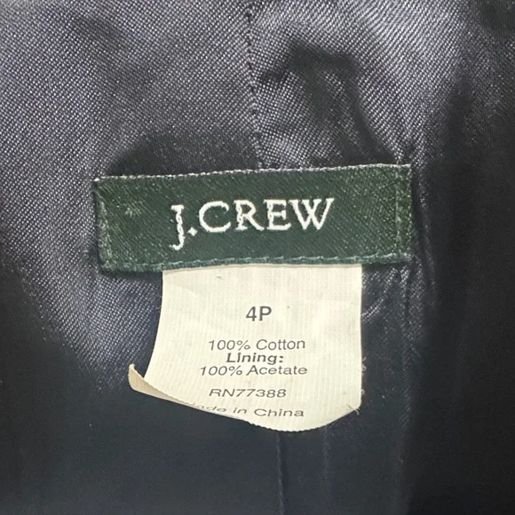 J. Crew Mustard Velvet Blazer - Picture 2 of 5